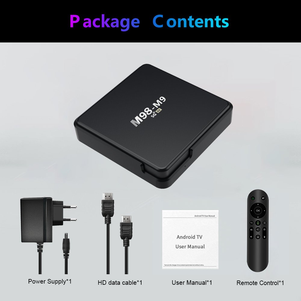 M98-M9 Android Smart TV Box Allwinner h313 HD 4K 3D home theaters WiFi 4G 2GB 8GB Set Top Box