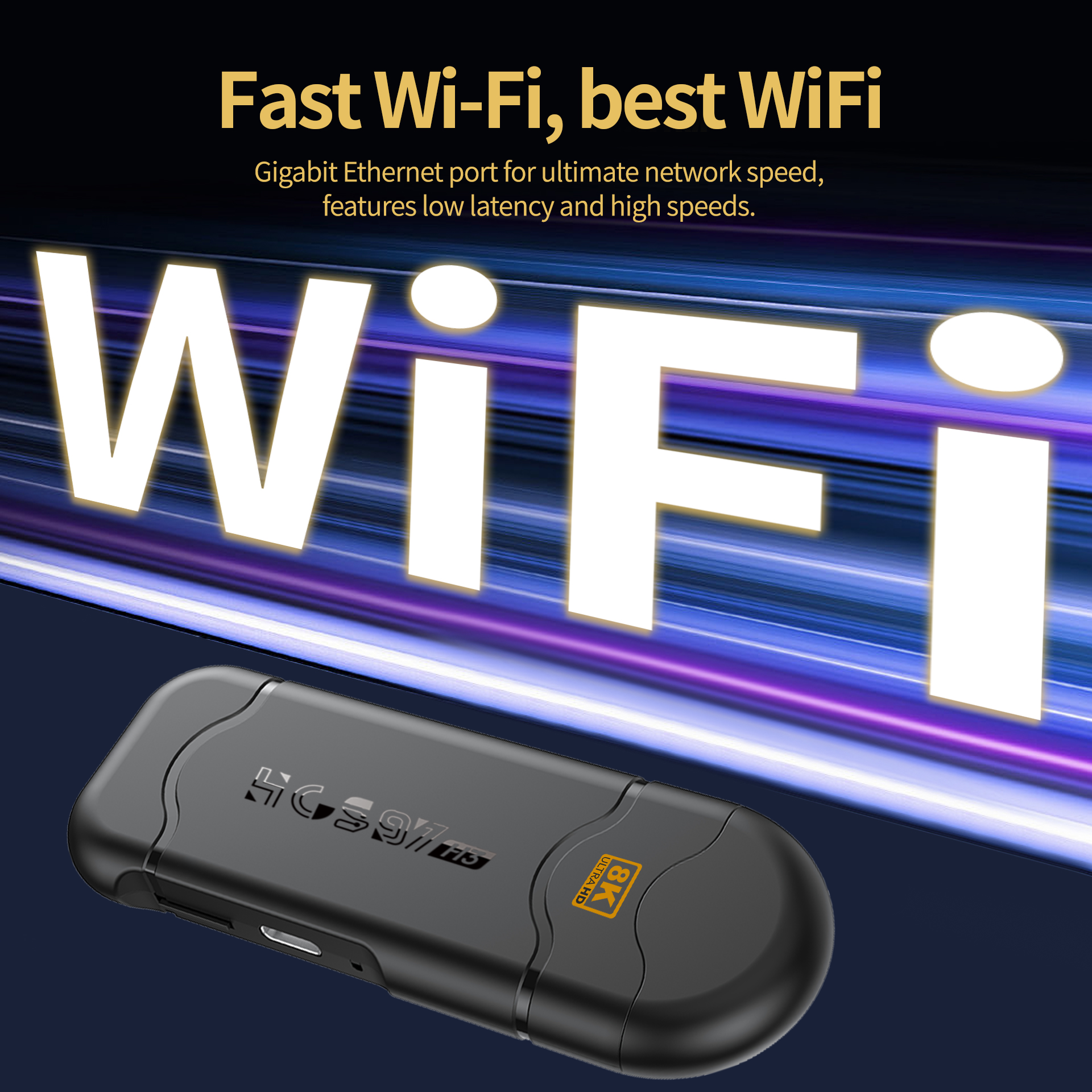 zoku H3 android tv sticks Smart Hd Network Player 4k Tv Sticks 5gwifi Dual Band And Voice Remote Control fire tv stick 4k