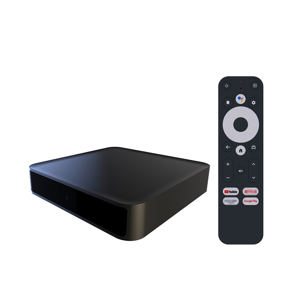 2024 Google Certified 4k smart android tv box Amlogic S905Y4-b voice control 2GB 32GB Android 12 android tv box