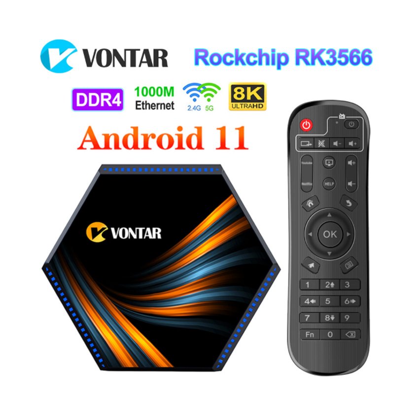 Vontar KK Max Set-top Box Android 11.0 Rockchip RK3566 Quad-Core 1000M TV Box Factory