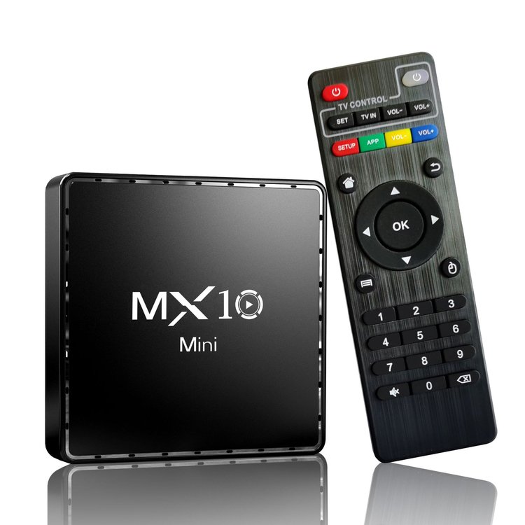 MX10 Android 10 4k Quad Core Android Tvbox Rockchip RK3228 Set Top Box