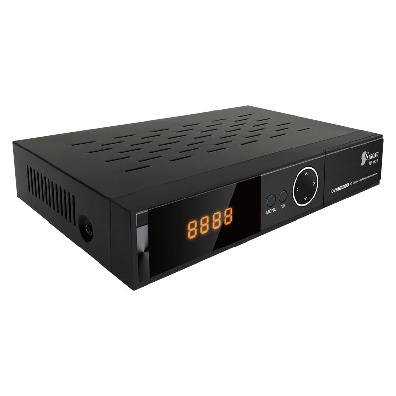 SSTRONG TG-4672 New qsat q23g decoder with sim card slot receiver lcd dth box set top feer with sim card V8 nova DVB-S combo mo