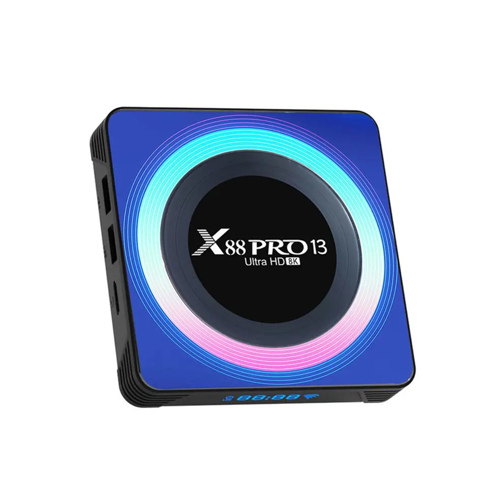 X88 Pro13 Smart Android 13.0 IPTV Box RK3528 2GB 16 Support 8K Video Decoding Wifi6 BT5.0 Media Player Set Top