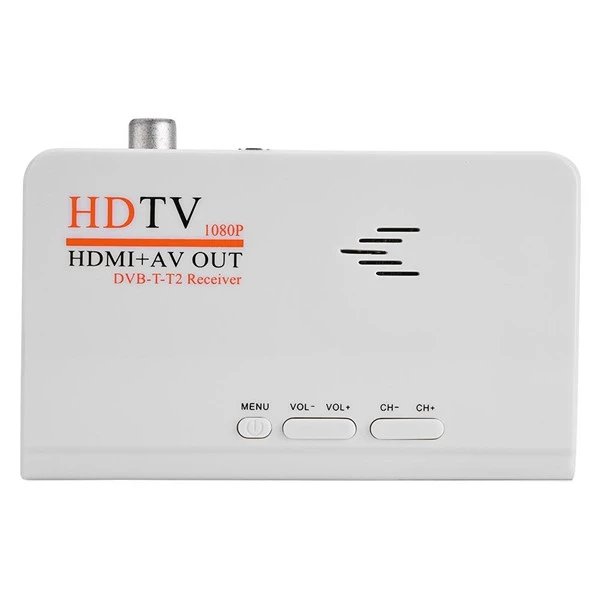 Micro Mini 1080P Full HD DVB-T/T2 TV Receiver Set-Top Box with AV and HD out