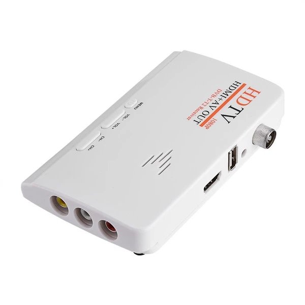 Micro Mini 1080P Full HD DVB-T/T2 TV Receiver Set-Top Box with AV and HD out
