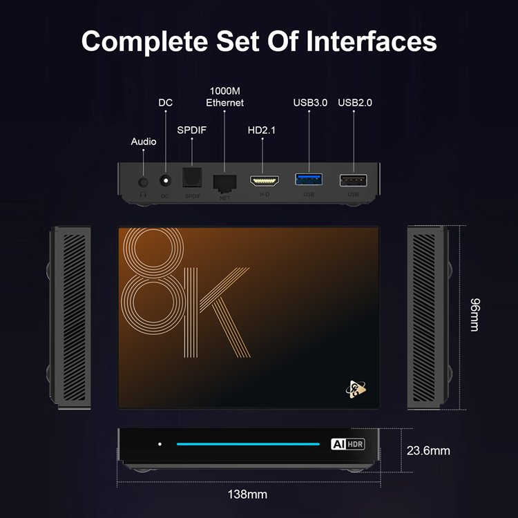 2024 New WiFi6 TV box H96 Max M9S Android 14 Octa core TV box 8K RK3576 4GB DDR4 RAM 32GB 128G H96MAX 1000M Smart AI set top box