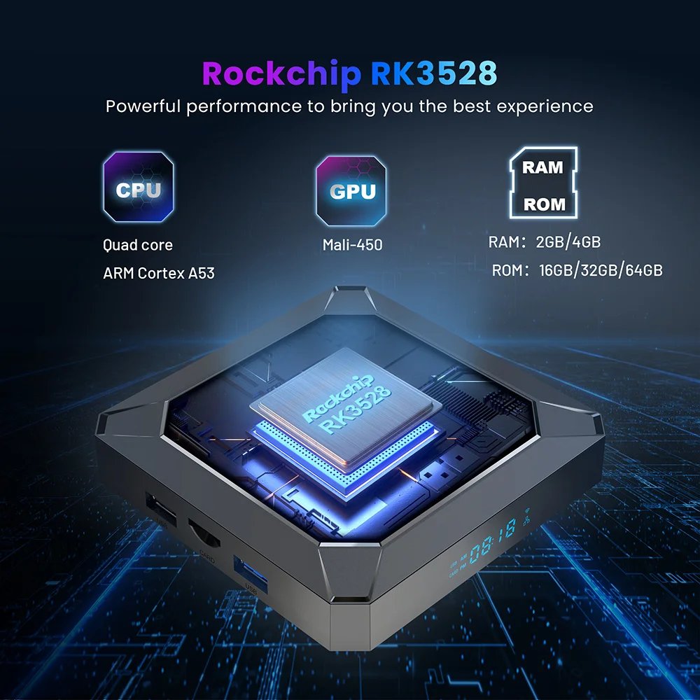 New Arrive X98K TV Box Android 13.0 WIFI 6 Quad Core Rockchip RK3528 8K Android Set top Box X98K