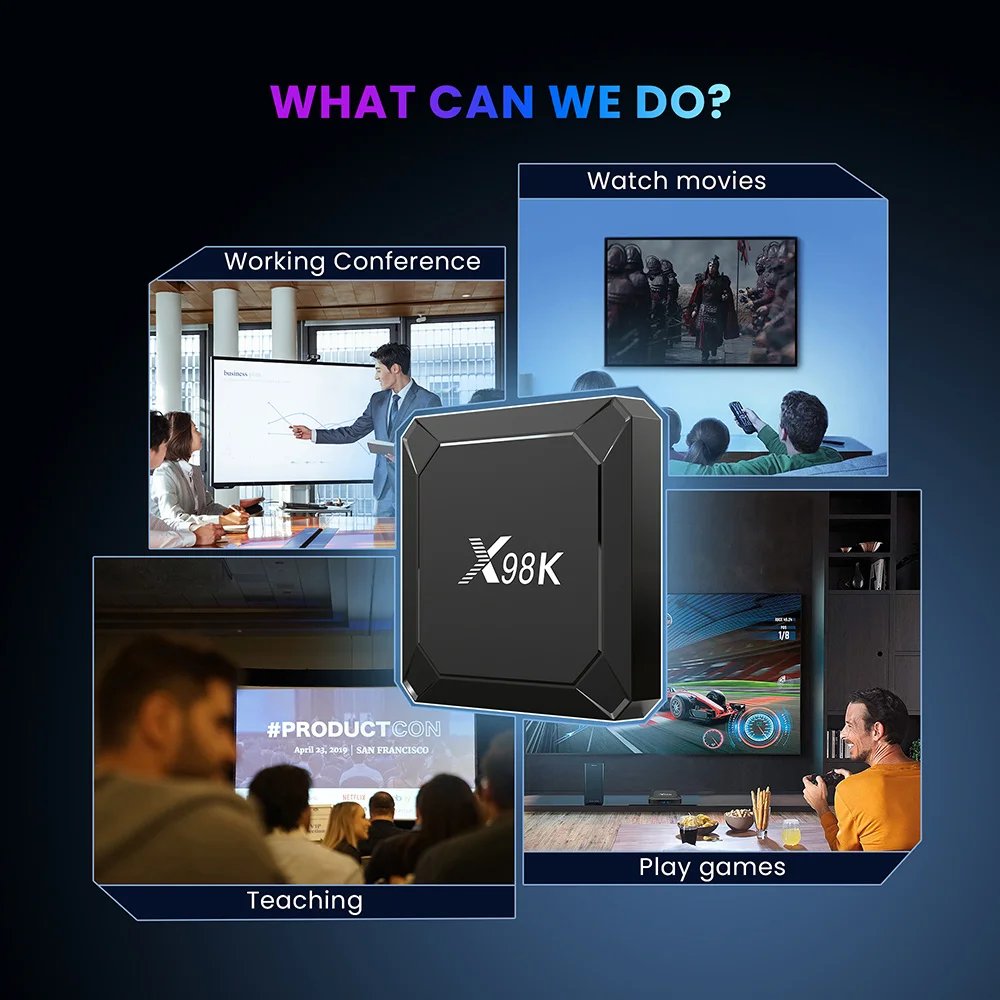 New Arrive X98K TV Box Android 13.0 WIFI 6 Quad Core Rockchip RK3528 8K Android Set top Box X98K