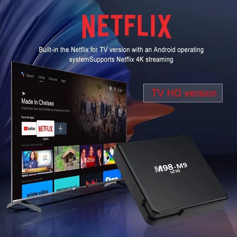 2023 New M98 M9 Smart TV Box Android 10 H313 2.4G 4K 8K Voice Remote Control Dual Band Set-Top Box 2+16GB 4+64GB 4+32GB