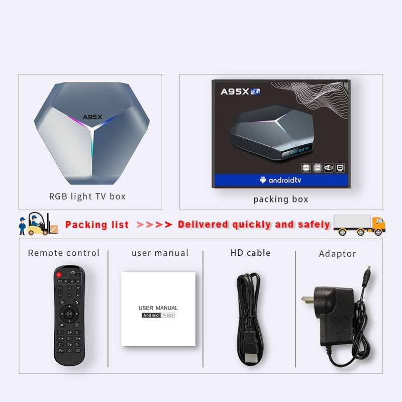 A95X F4 TV Box 4gb 32gb Android 10 Amlogic S905X4 dual wifi set top box A95X F4
