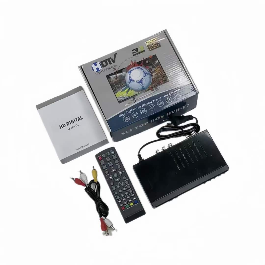 In stock DVBT2/C terrestrial digital TV receiver FTA decoder 10bit tv tuner decoder set top box TDT DVB-T2