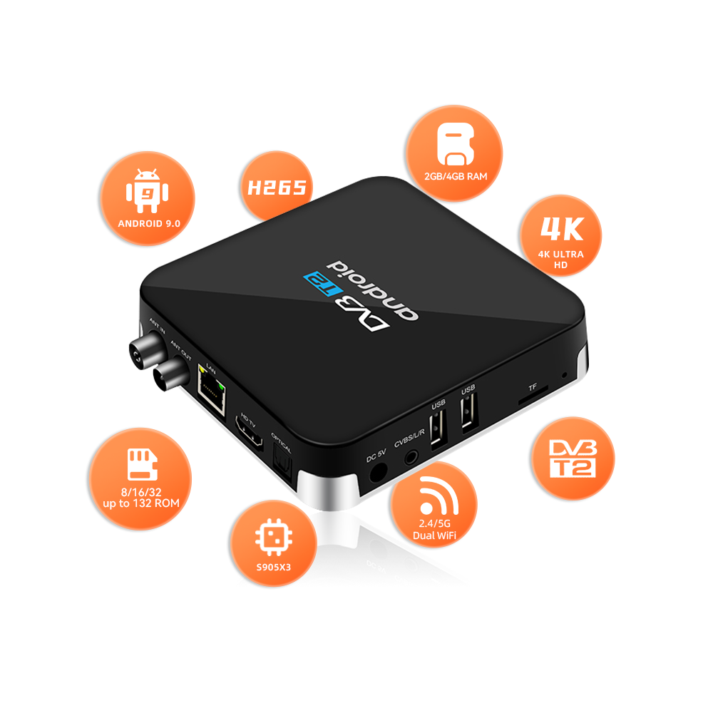 Wholesale  Home Theatre System 8K 4K Box Encoder Satellite Tv Receiver ott Set Top Box