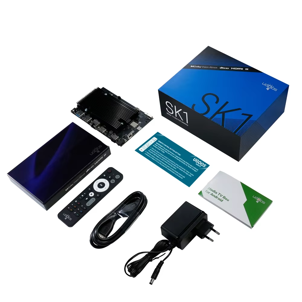Ugoos SK1 Smart TV Box Android 11 Amlogic S928X-K 8GB 128GB Wifi6 Bluetooth5.3 1000M Set Top Box Widevine L1 DTS TV Box