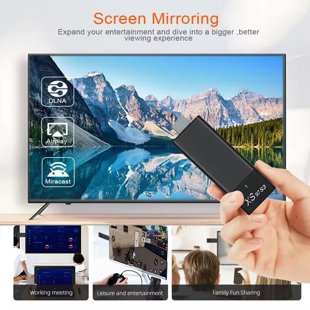 XS97 S3 HOT Sale Wholesale NEW Design BEST TV Stick Android TV Stick Set Top Box