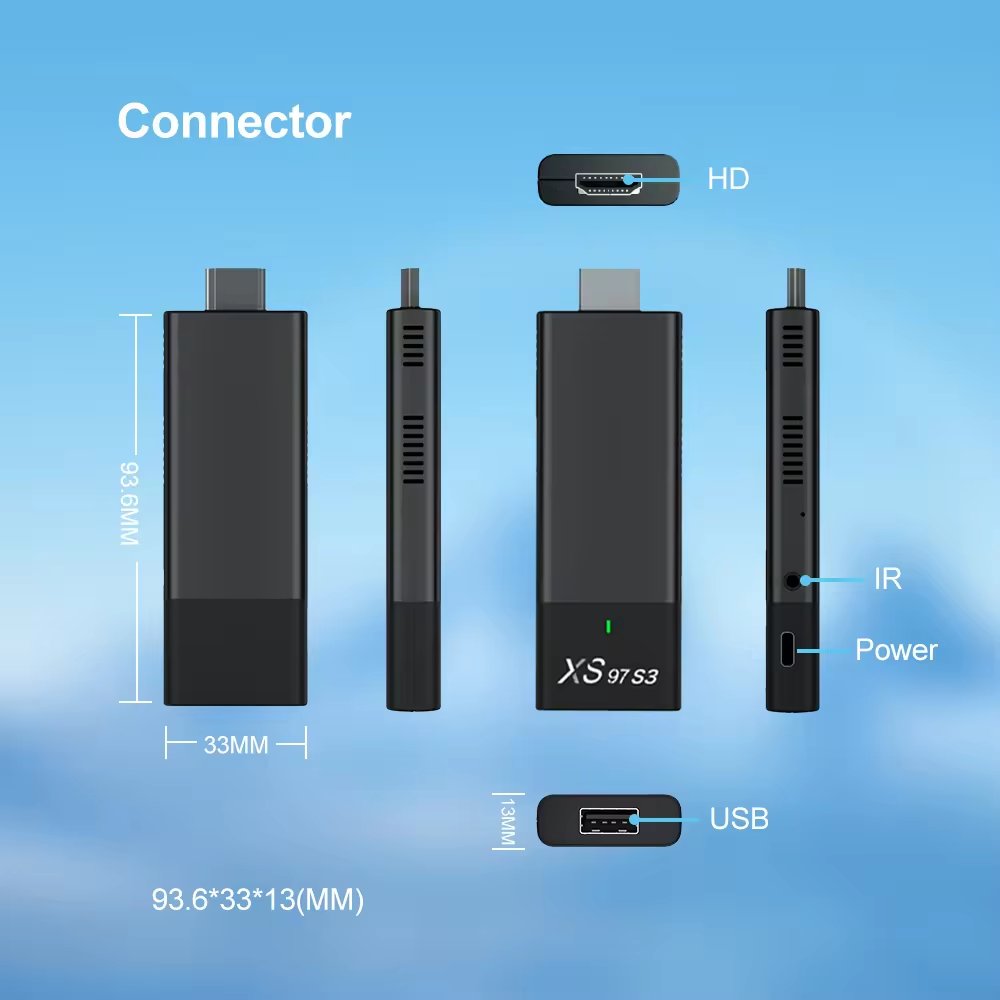 XS97 S3 HOT Sale Wholesale NEW Design BEST TV Stick Android TV Stick Set Top Box