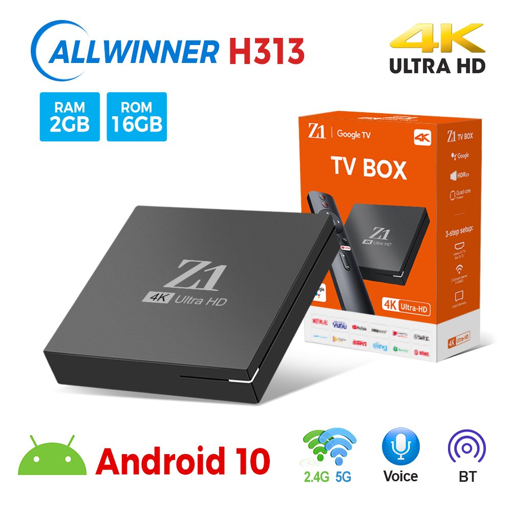 2024 Smart Z1 ott IPTV Box Subscription Strong 4K Smart Media Player Set Top Box 4K Android 10 5G OEM Quad Core 4k Iptv Box