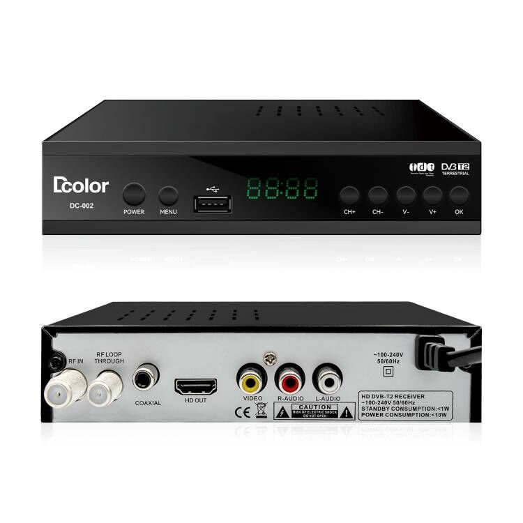 1080P TDT Decoder for Colombia Panama TDT DVB-T2 Set Top Box Decoder WiFi HD TDT Decodificador