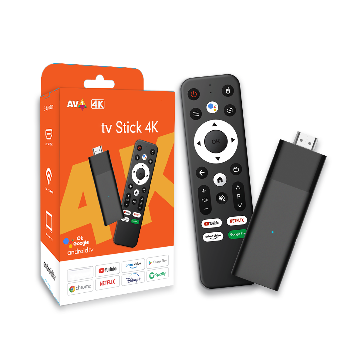 Stick T300 4K H313 ATV UI Portability Android 10 WiFi 2.4&5G BT5.0 High Definition Video Output MyTV Smarters3 IP TV Player