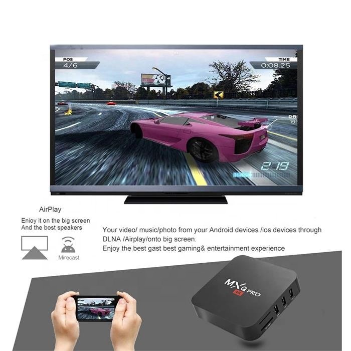 MX-Q PRO 4K Set-Top Box Home Theater Smart TV Allwinner RK3228A Quad Core 1GB 2GB 8GB 16GB Android TV Box