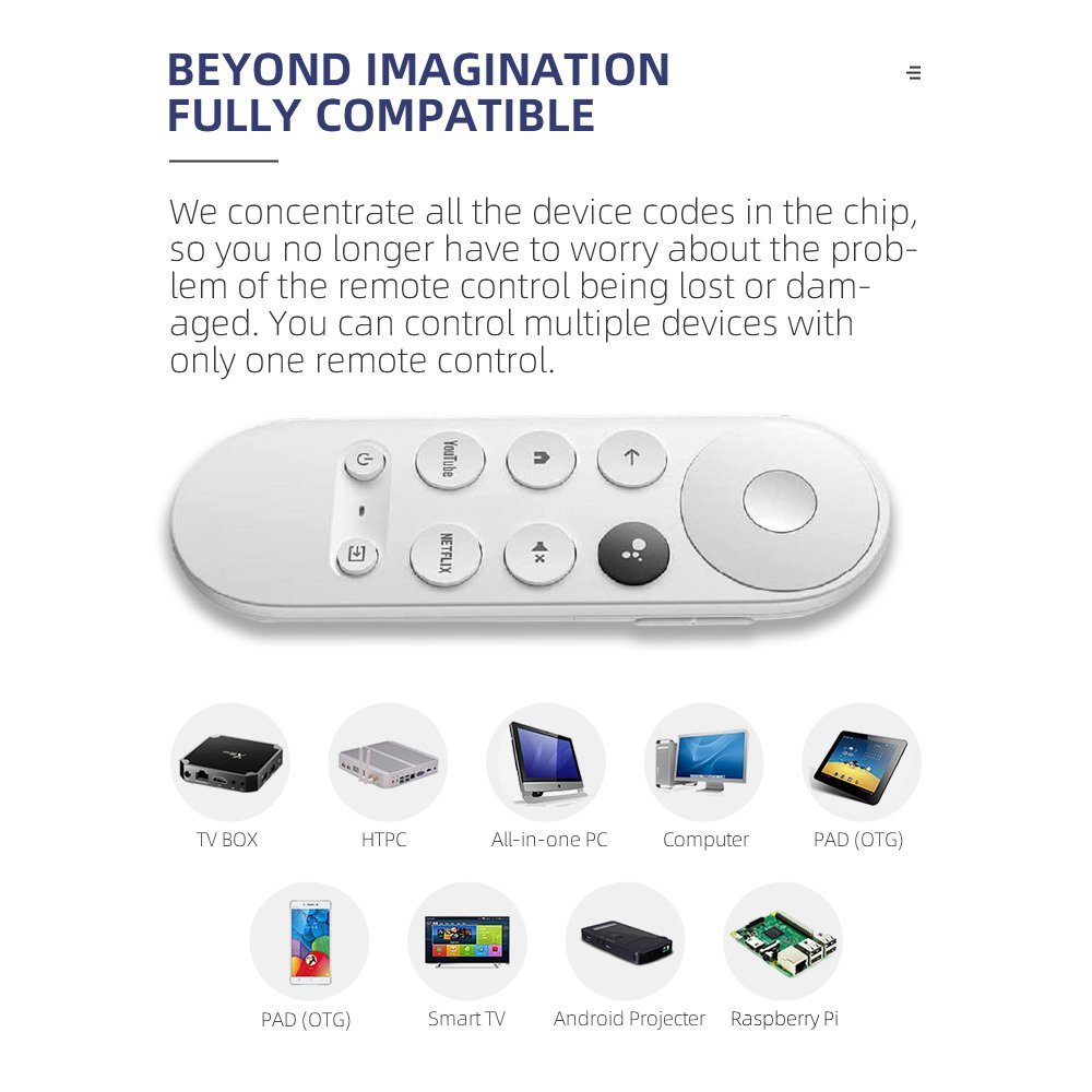 Replacement Snow G9N9N Voice Remote Control New Original for Google TV Box Chromecast 4K Snow G9N9N Voice TV Remote Durable