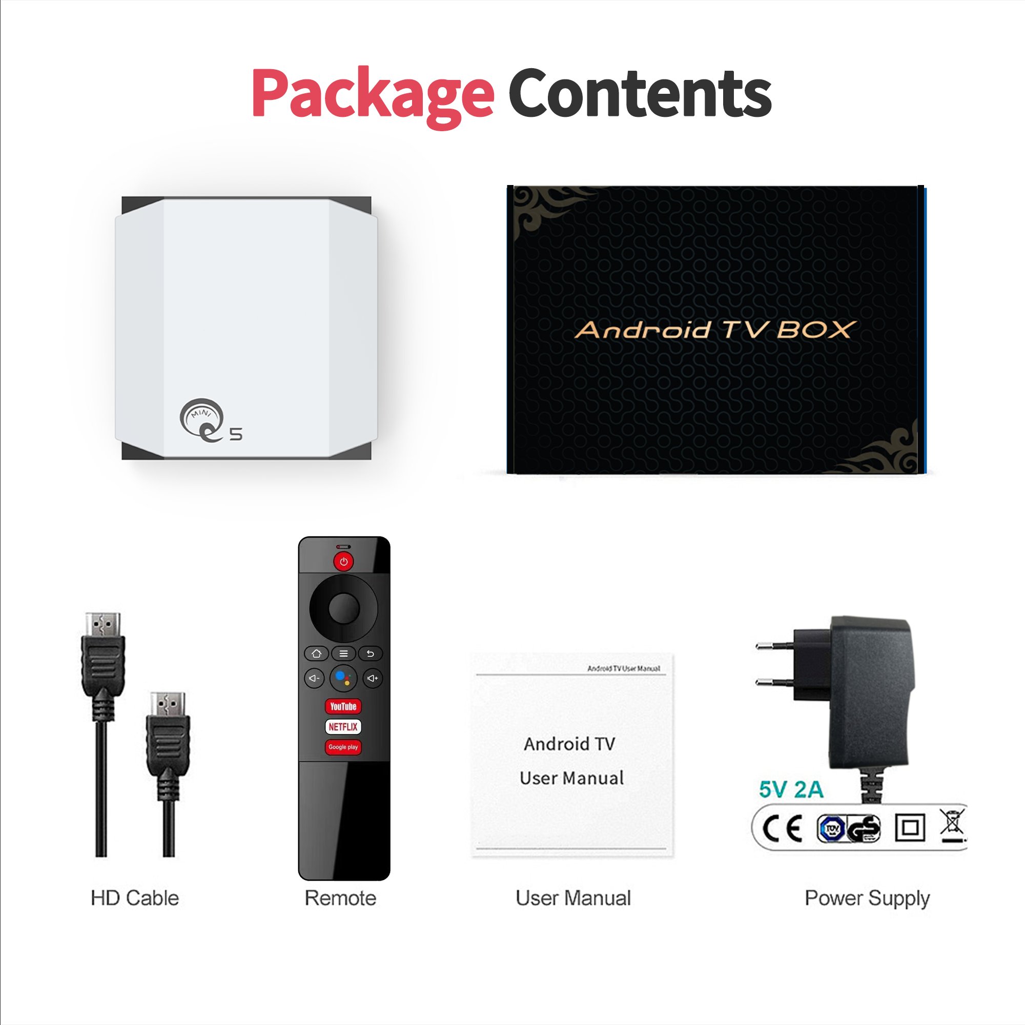 YUNDOO H313 Android 10 wifi6 Q5 2GB 16GB Youtube 4K Streaming Smart Set-top Android TV Box