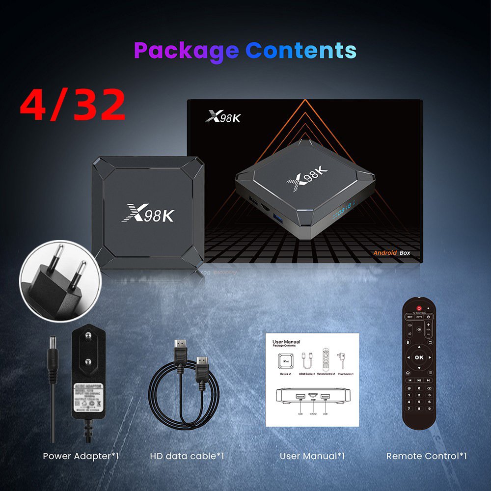 X98H set-top box H618 Android 12 Bluetooth dual WiFi TV box 4K HD Cast screen tv box