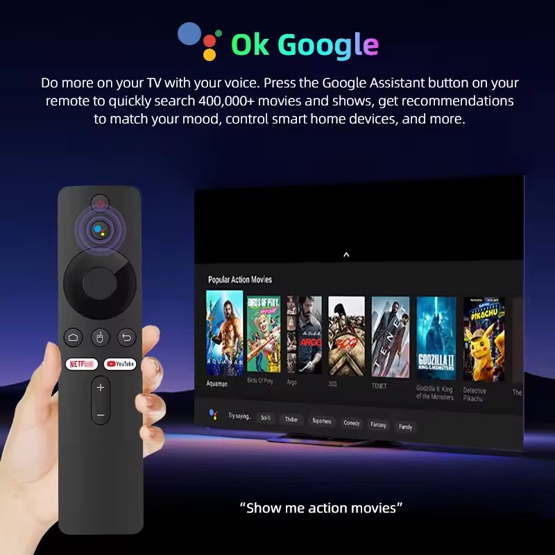 New Streaming Mi TV Box Dual Wifi HDR Android TV Box Strong 4k 8k Quad Core Set-top box For Spanish English Portuguese