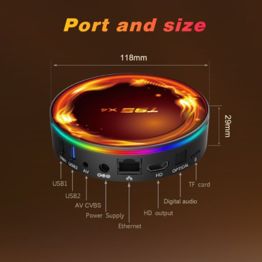 T95X4 hd smart 8k android tv box 4gb 32gb 64gb game media box amlogic s905x4 android 11 Smart Set-top box T95 X4