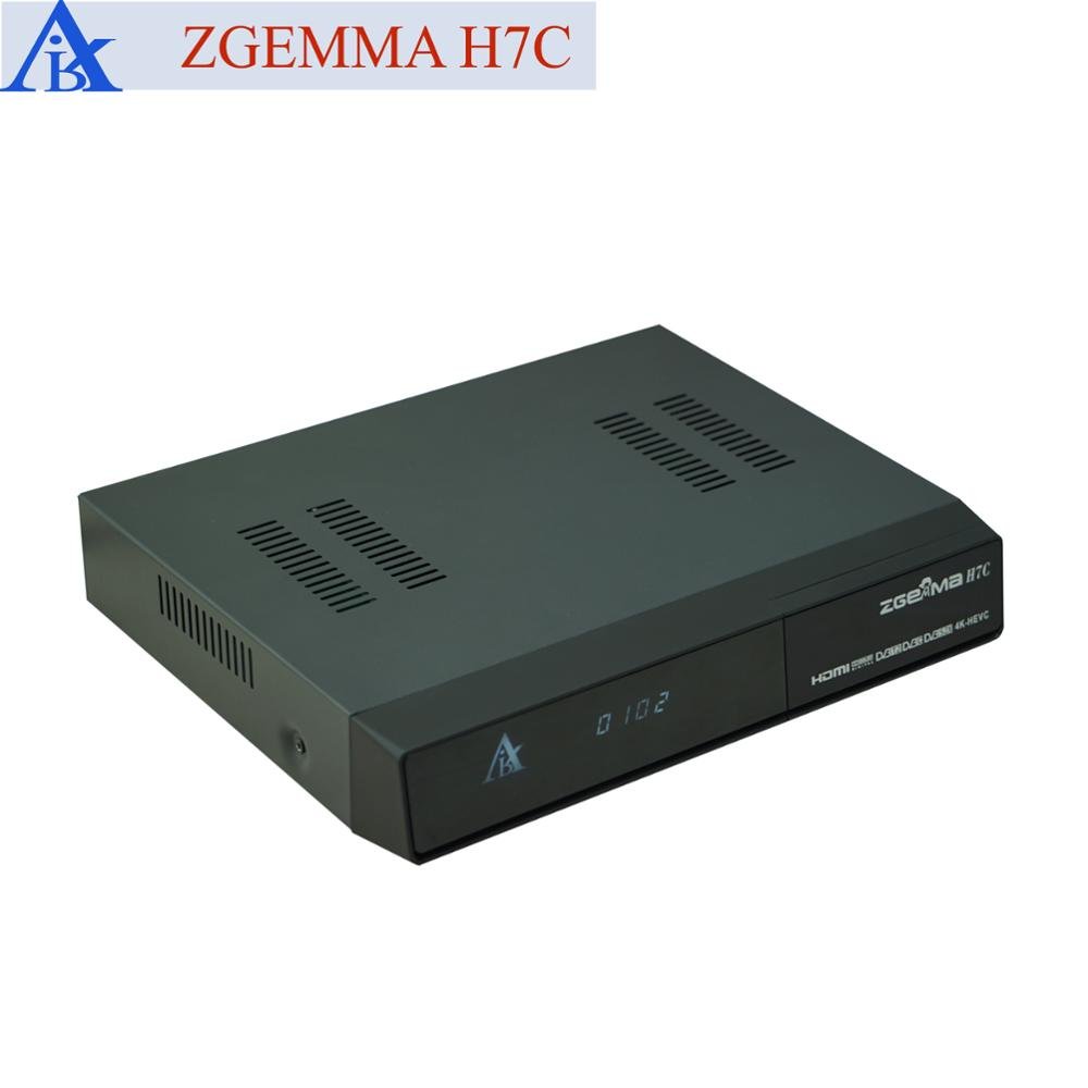 Satellite Tv Receiver ZGEMMA H7C DVB-S2/S2X+2*DVB-T2/C Triple Tuners Equipped with Enigma2 Linux Operating System Set Top Box