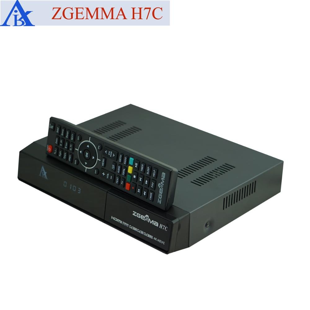 Satellite Tv Receiver ZGEMMA H7C DVB-S2/S2X+2*DVB-T2/C Triple Tuners Equipped with Enigma2 Linux Operating System Set Top Box