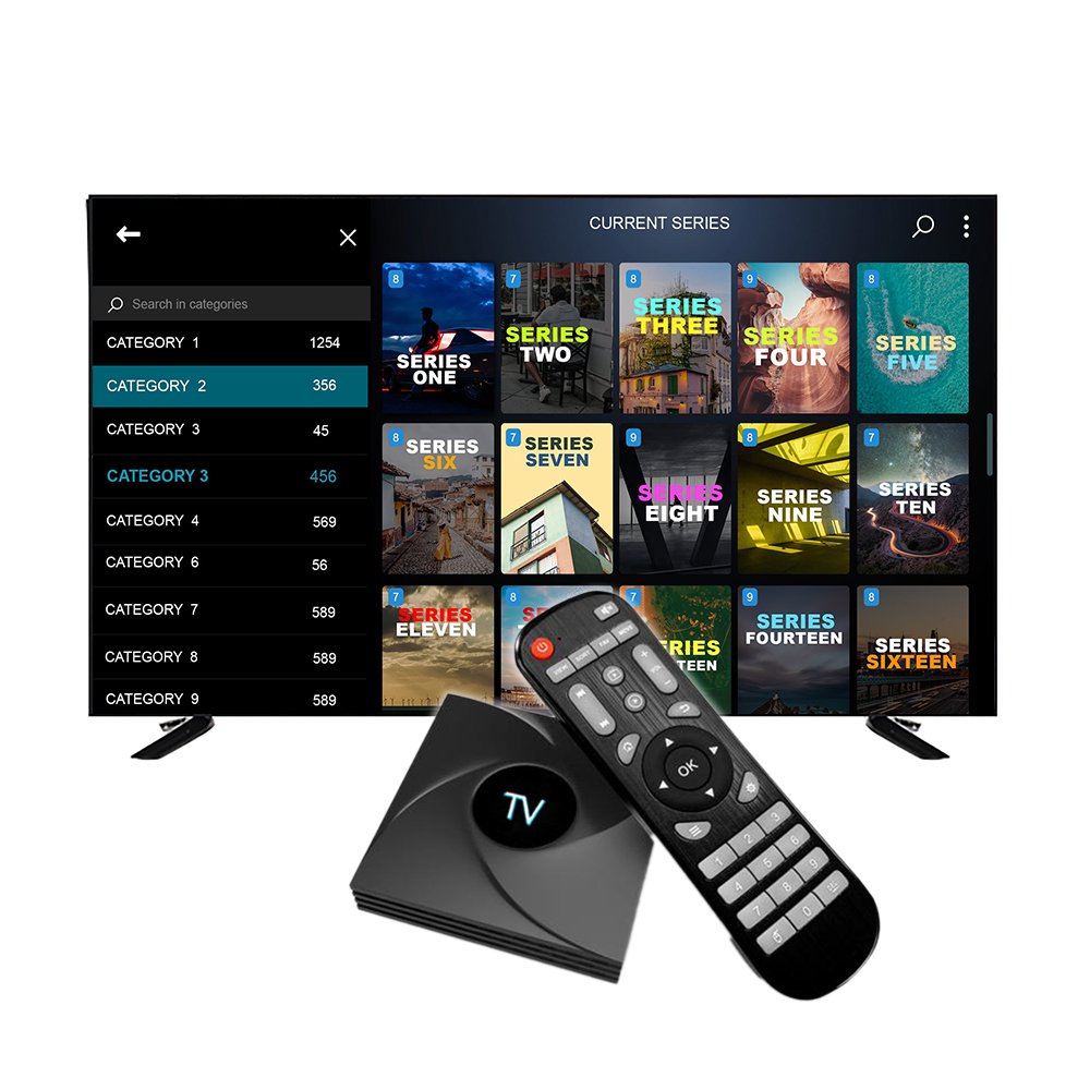 2024 World's Best Android TV box with IPTV BOX panel agent TV set-top box