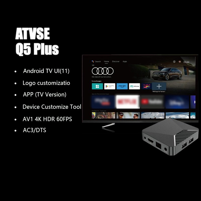 BOXPUT Iatv Q5 Plus Amlogic S905W2 Smart Android 11 TV Box 2.4G 5G Dual Wifi6 BT5.2 4K Media Player Streaming Mini Set-top Box