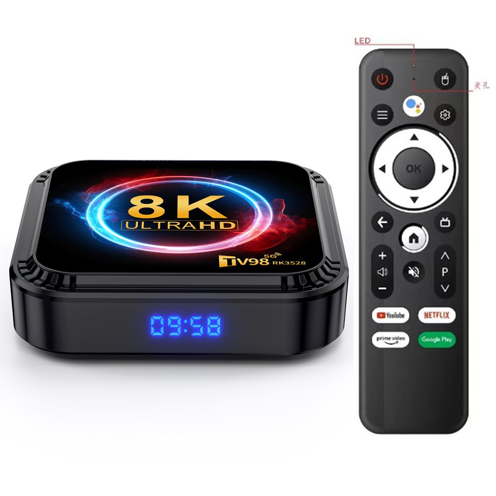 2024 best tv box TV98 RK3528 Set-top Box 2GB/4GB 2.4/5G BT 5.0 smart TV Box
