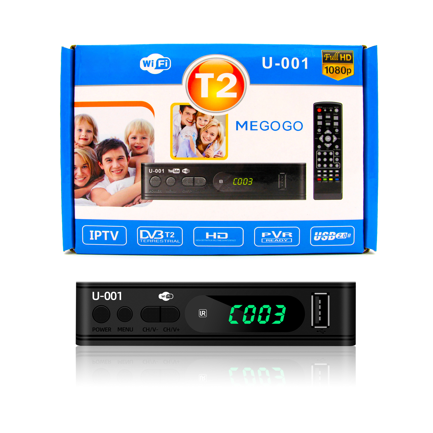 Hot Sale DVB T2 Full HD TV Decoder H264 Wifi Free To Air Terrestrial Digital Set Top Box