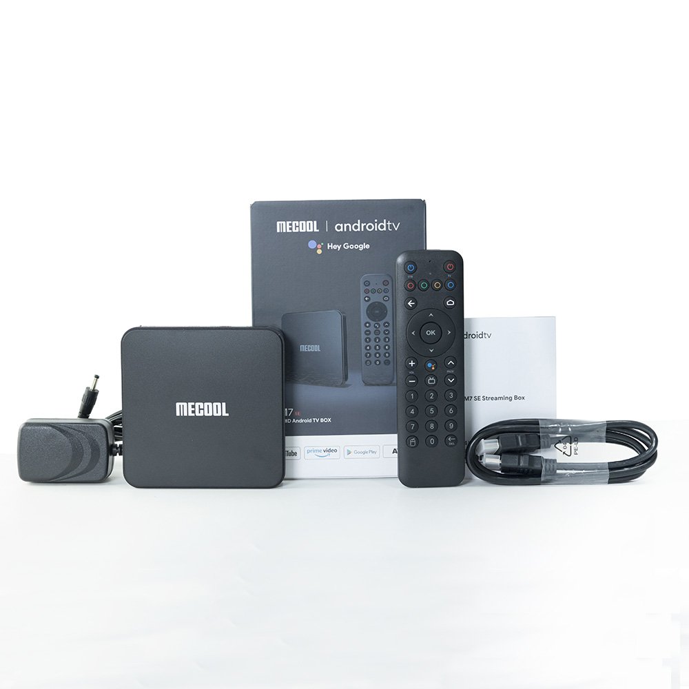 2024 Mecool Km7 SE Tv Box Google Certified Smart Voice Remote 5g Atv S905y4 2g 32g Wifi Android 11.0 Streaming Smart Set Top Box