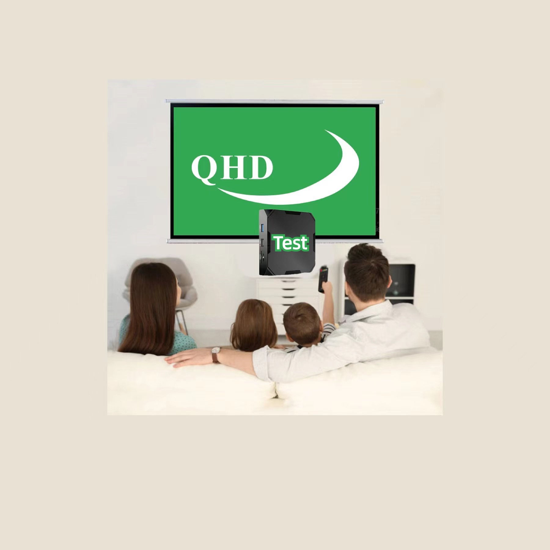 QHD Android 14 TV Box Quad Core Amlogic S812 Free Test Android Smart TV Reseller Discount Android System Set Top Box