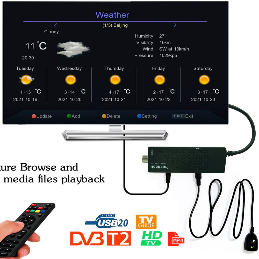 Satellite Multimedia Player Set Top Box Digital TV Decoder DVB-S2 Free To Air Conversor TV Receiver OEM