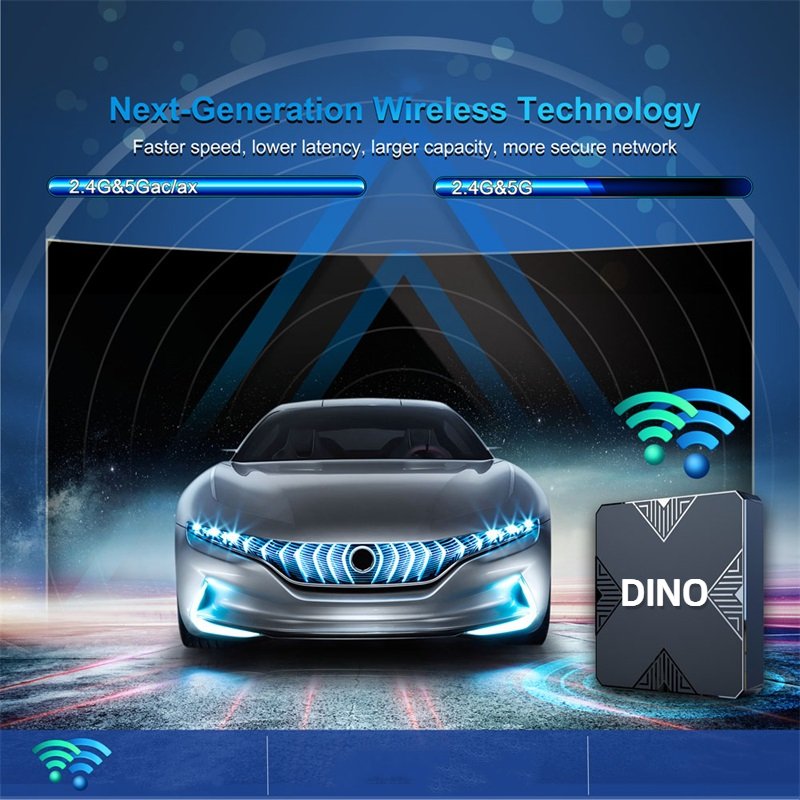 High-quality DINO Android 12 TV BOX Quad Core Allwinner H618 Sever TV Set Top Box Smart TV User Reseller Price Box