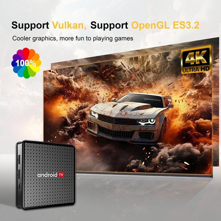 X5 2gb RAM 16gb ROM Android Tv Box 10.0 Smart TVBox H313 ATV 2.4G/5Ghz Wifi HDR 4K voice remote Control android box Set-Top Box