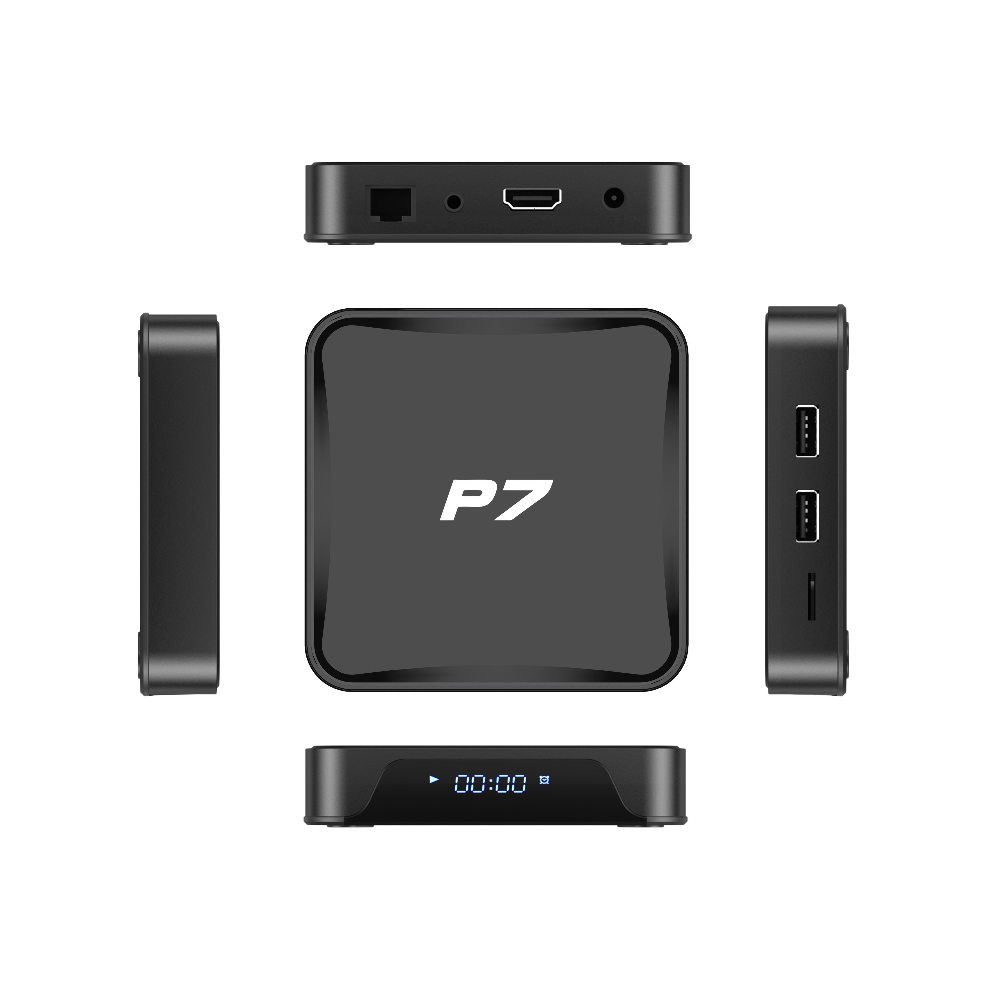 ATV P7 OTT tv box Allwinner H618 Android 12 BT 10bit HDR Smart Box Android base TV system 2.4G 5G WiFi6 set top box