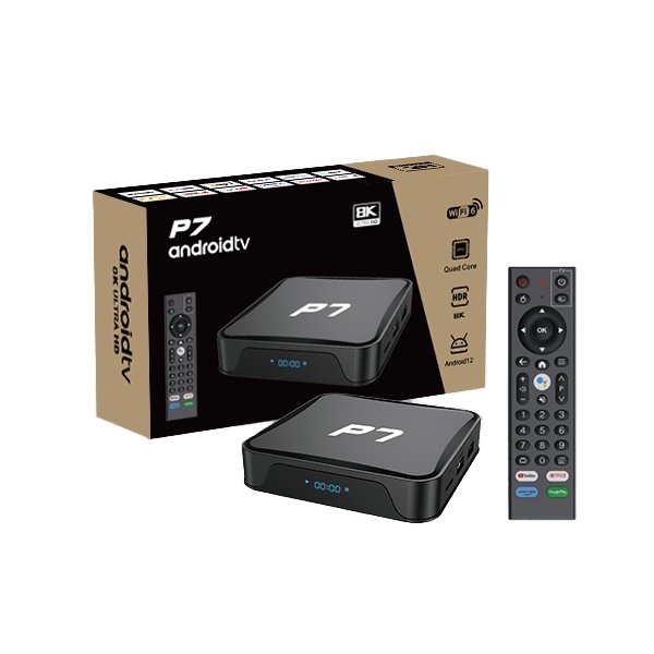 ATV P7 OTT tv box Allwinner H618 Android 12 BT 10bit HDR Smart Box Android base TV system 2.4G 5G WiFi6 set top box