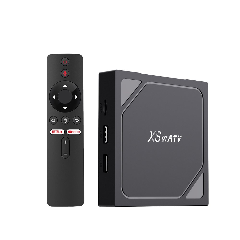 Factory Customizable XS97 ATV 4K Quad Core 2+16GB GPU Mail-G31 H.265 HEVC Android 10.0 Set Top Box with Allwinner H313