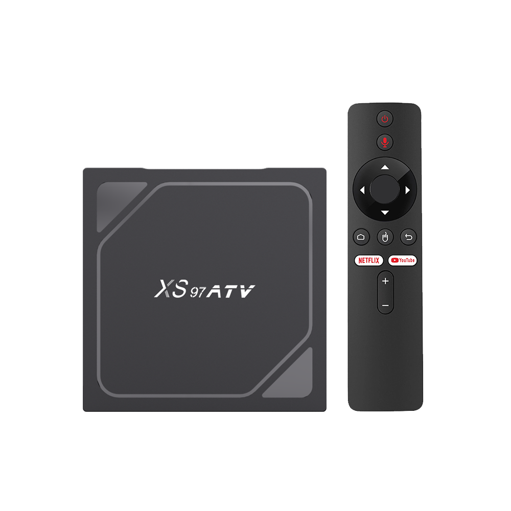 Factory Customizable XS97 ATV 4K Quad Core 2+16GB GPU Mail-G31 H.265 HEVC Android 10.0 Set Top Box with Allwinner H313