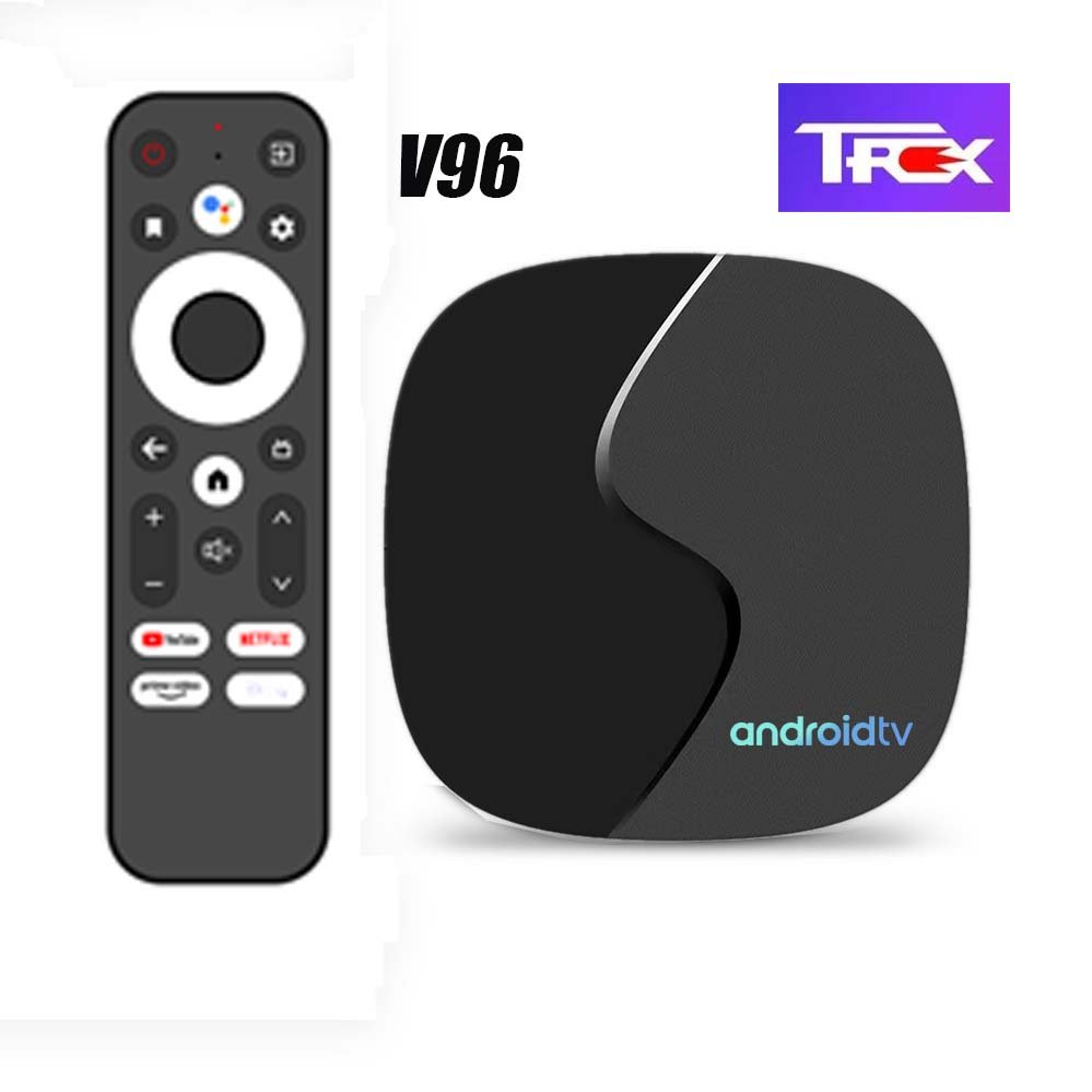 Wholesale Price 8K 4K strong IPTV box V96 4KOTT TREX Android TV Box Streaming Media Player ATV UI Dual Band WIFI Set Top Box