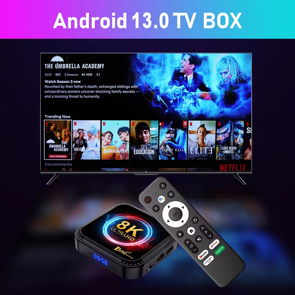 Stable Smart TV Box Allwinner H605 Android Set-Top-Box With Full HD 8K Reseller Panel Media Player