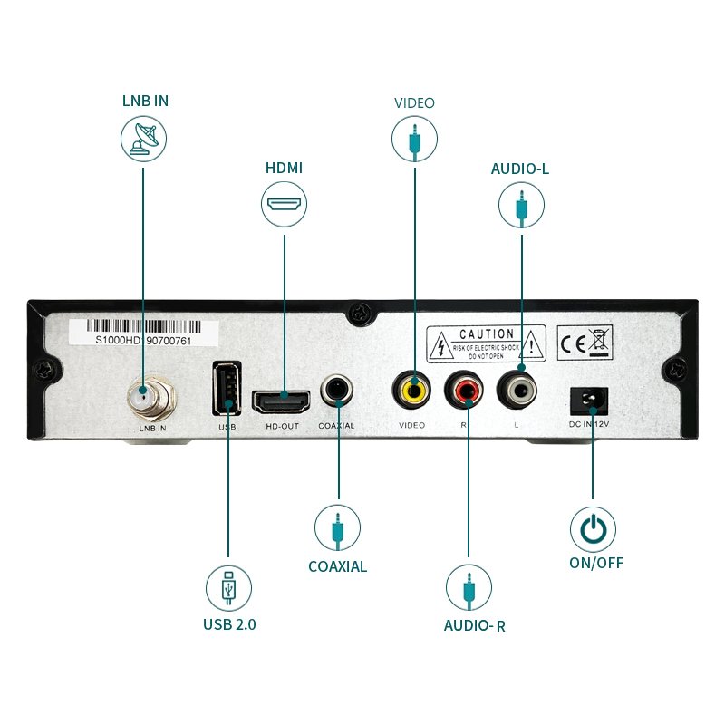 Master-S1000HD New dvb c tuner mi wireless transmitter receiver set top box dvb -S2 receiver tv box wifi magic set top bo