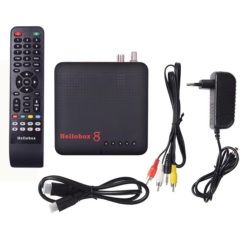 hellobox 8 H265 HEVC DVB-S2 S2X T2 Satellite Receiver wifi south african market set top box