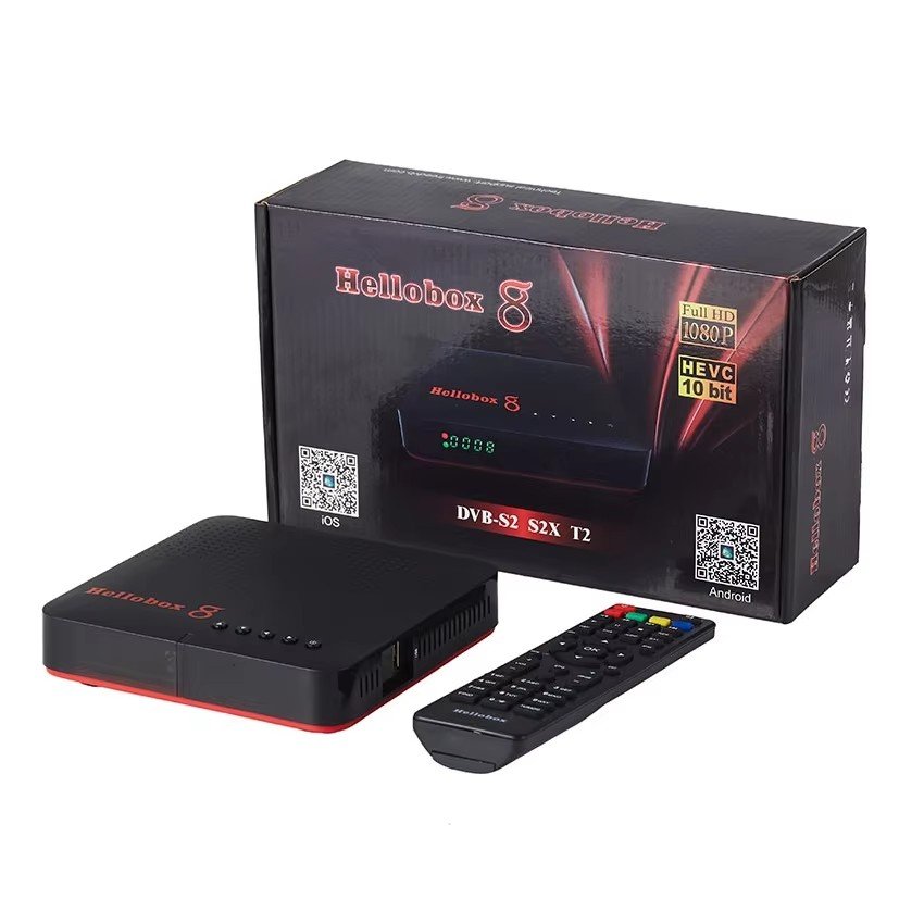 hellobox 8 H265 HEVC DVB-S2 S2X T2 Satellite Receiver wifi south african market set top box
