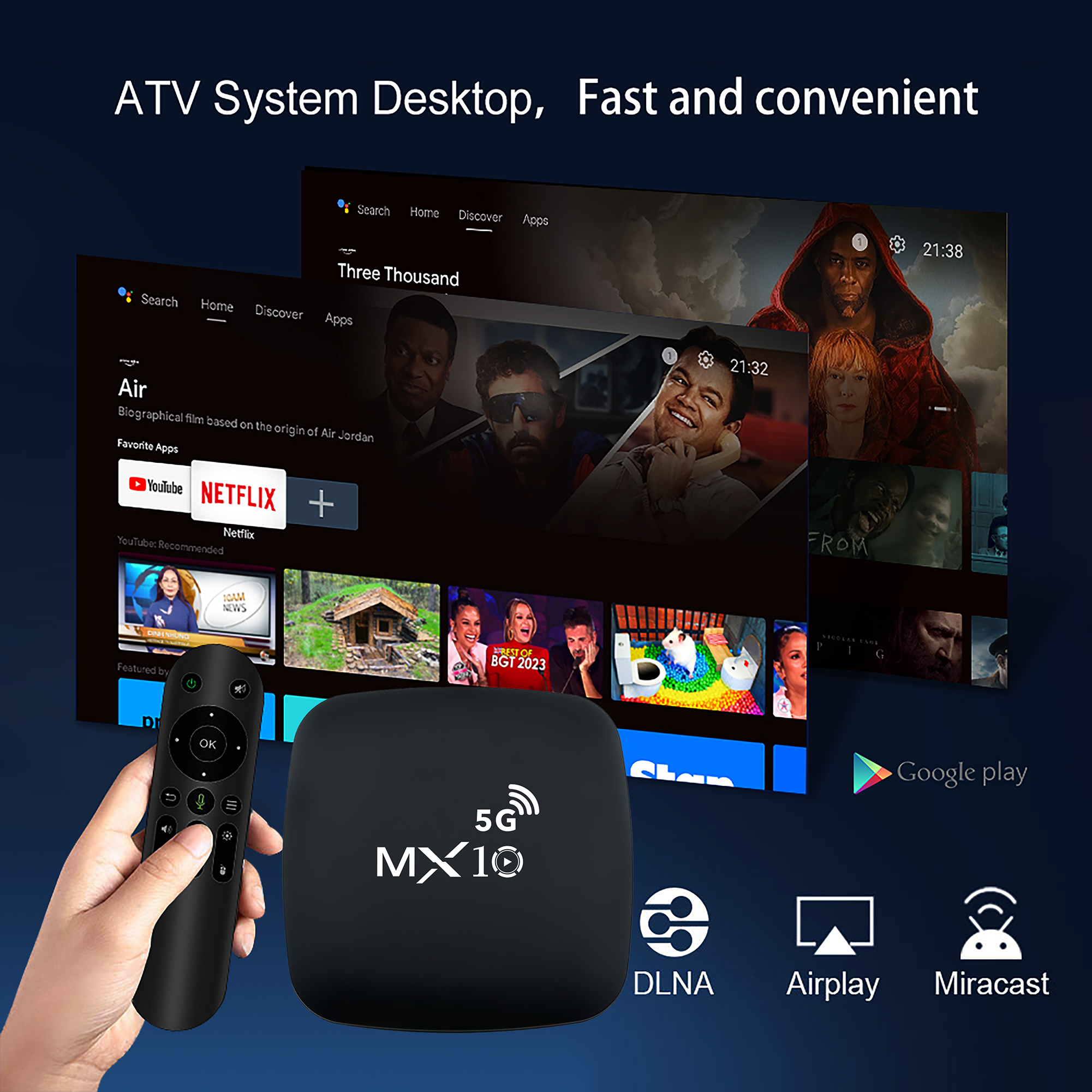 Android 13 TV box Quad core ARM Cortex-A53 8K 1GB 8GB WiFi BT 4.1 Android 13 Media Player Tvbox Smart Set Top Box