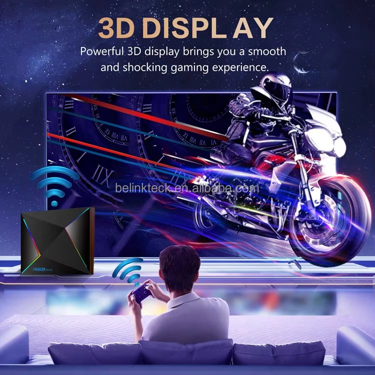 Cheapest factory price R69 plus Android 14 8K Set Top Box Octa Core Media Player IP TV Smart Tv Box
